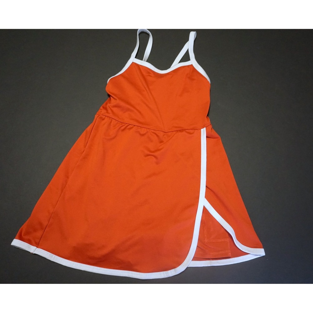All In Motion Girls Orange Active Dress Size M 8 Tennis Golf Built-in Shorts
